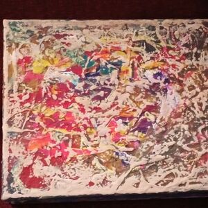 Abstract Man In Snow